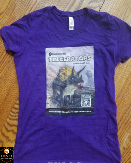 Augmented Reality Triceratops T-Shirt