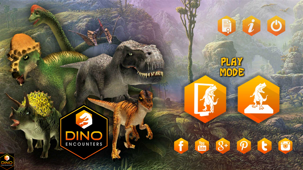 Dino Encounters Augmented Reality Dinosaur Zoo mobile app